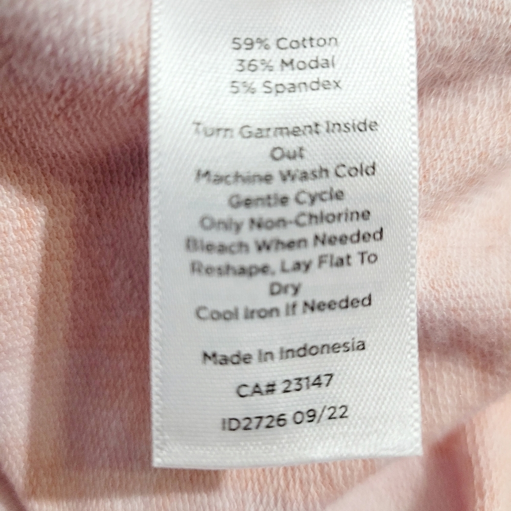 Talbots Size XS 1/4 Zip Pullover Pink Orange Floral Stretch Top Pockets Golf - Picture 14 of 14